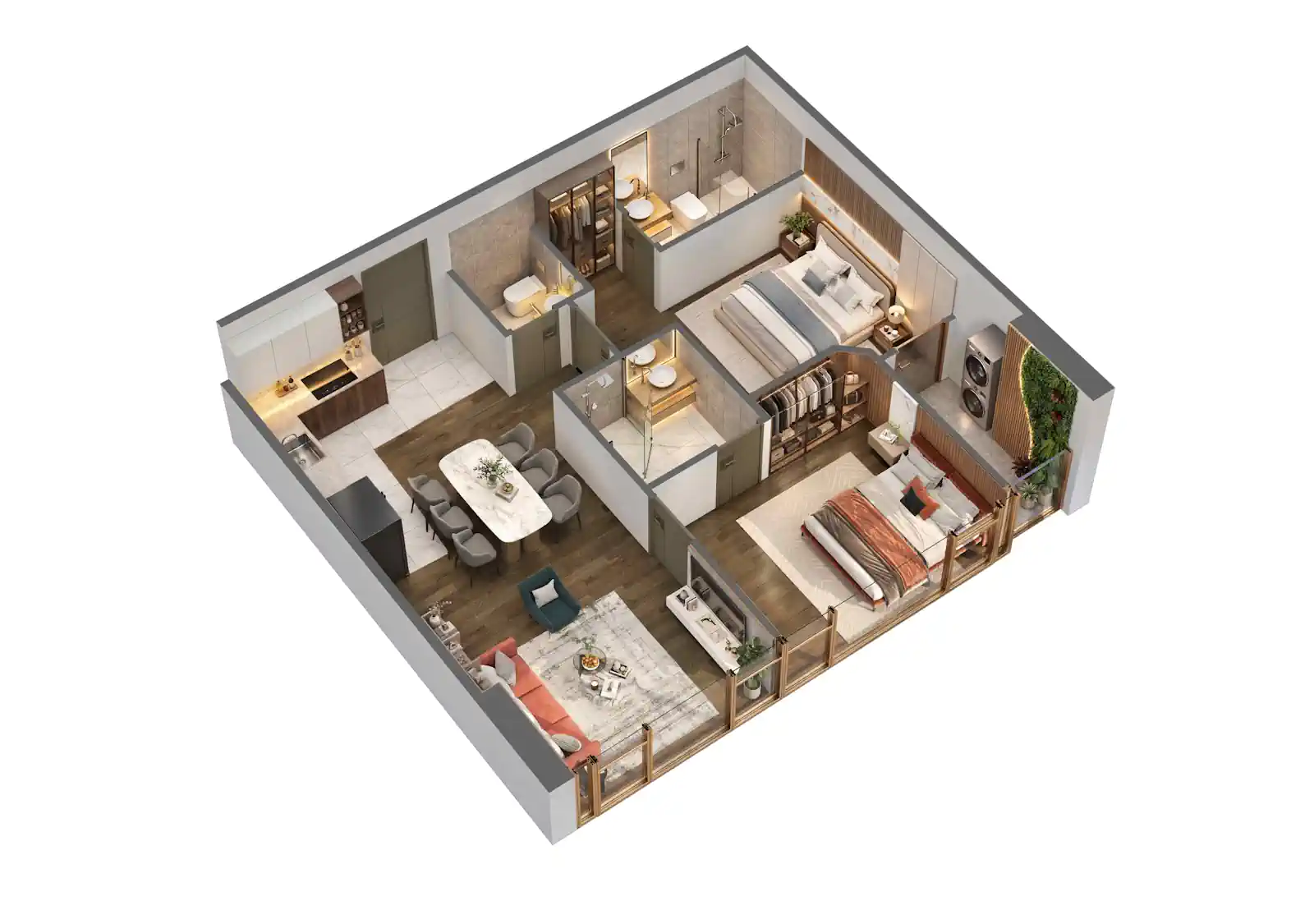 Căn 11 (2pn) dự án Tara Maison Mỹ Đình