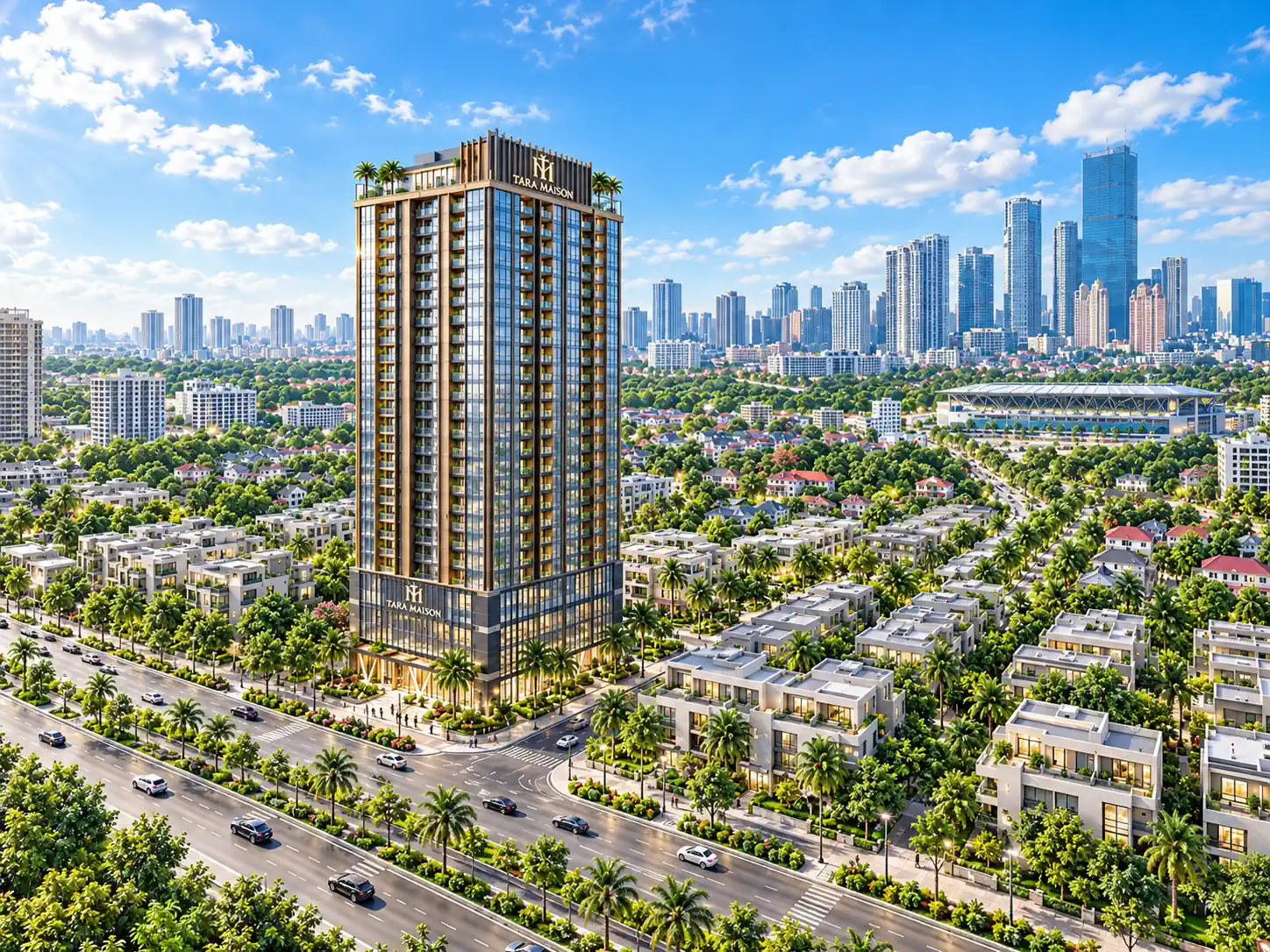 Phối cảnh Tara Maison ban ngày